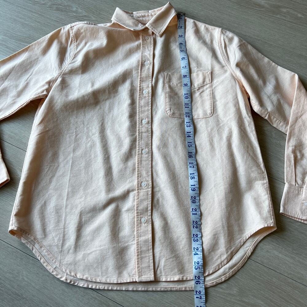 Everlane Organic Cotton Oxford Shirt Womens Size 2 Apricot - Picture 5 of 15